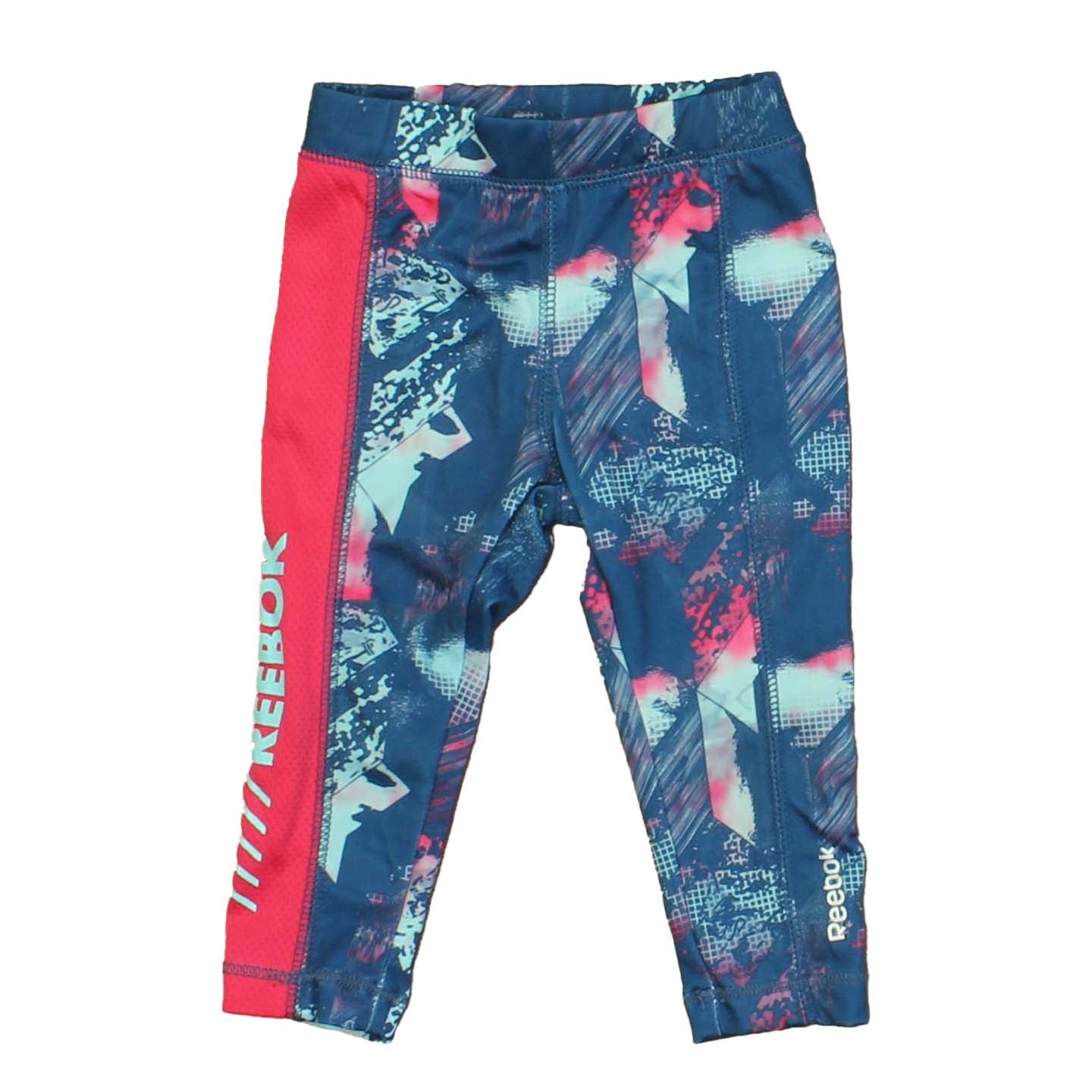 Reebok Girls Blue | Pink Leggings Size: 12 Months Blue | Pink