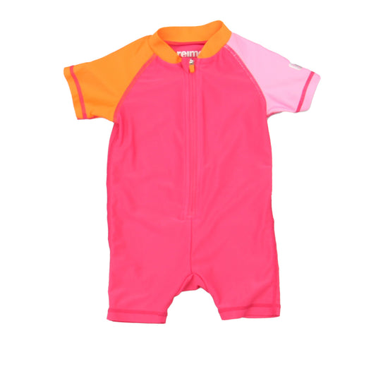 Reima Girls Pink | Orange 1-piece Swimsuit Size: 0-3 Months Pink | Orange