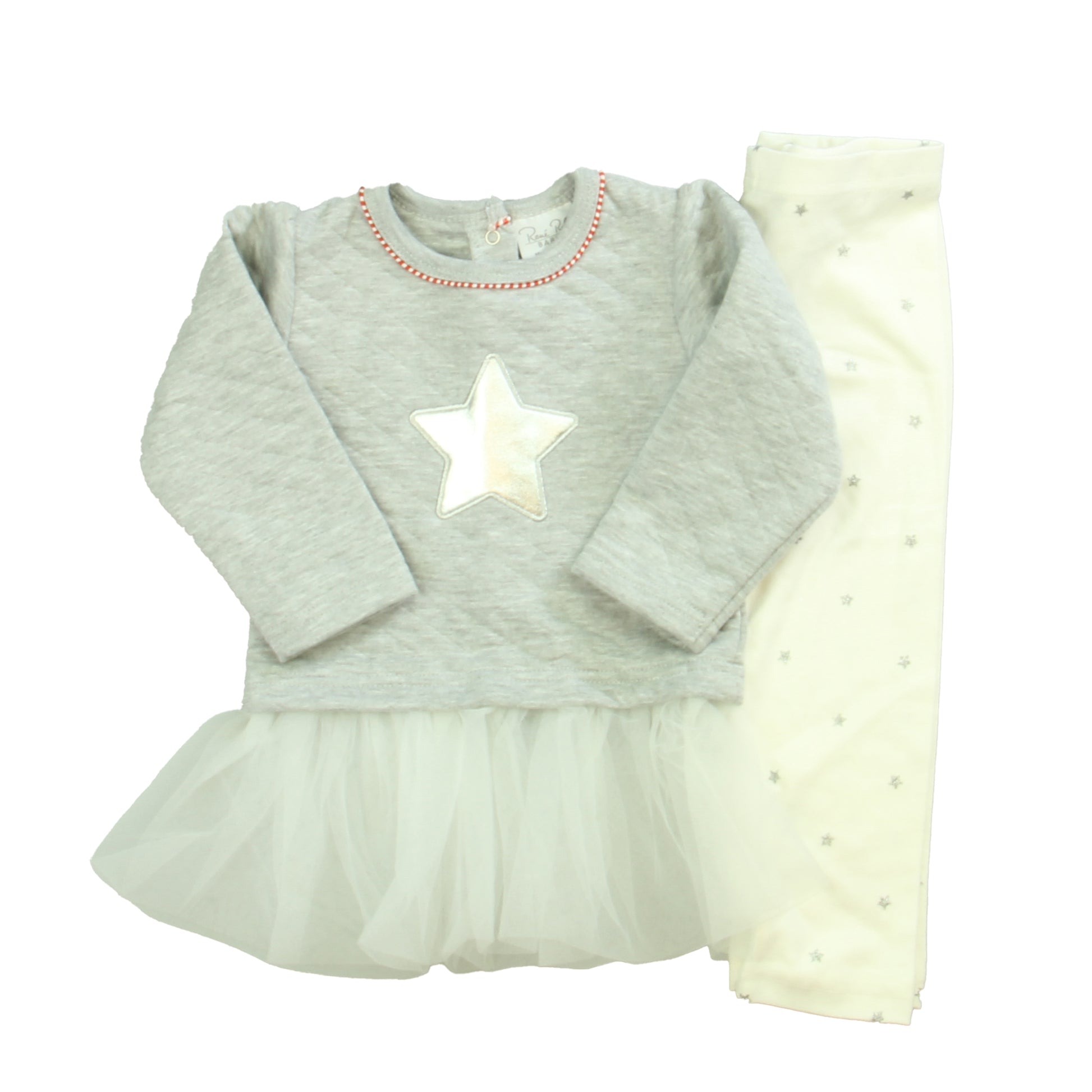 Rene Rofe Girls Gray | Silver Apparel Sets Size: 24 Months Gray | Silver