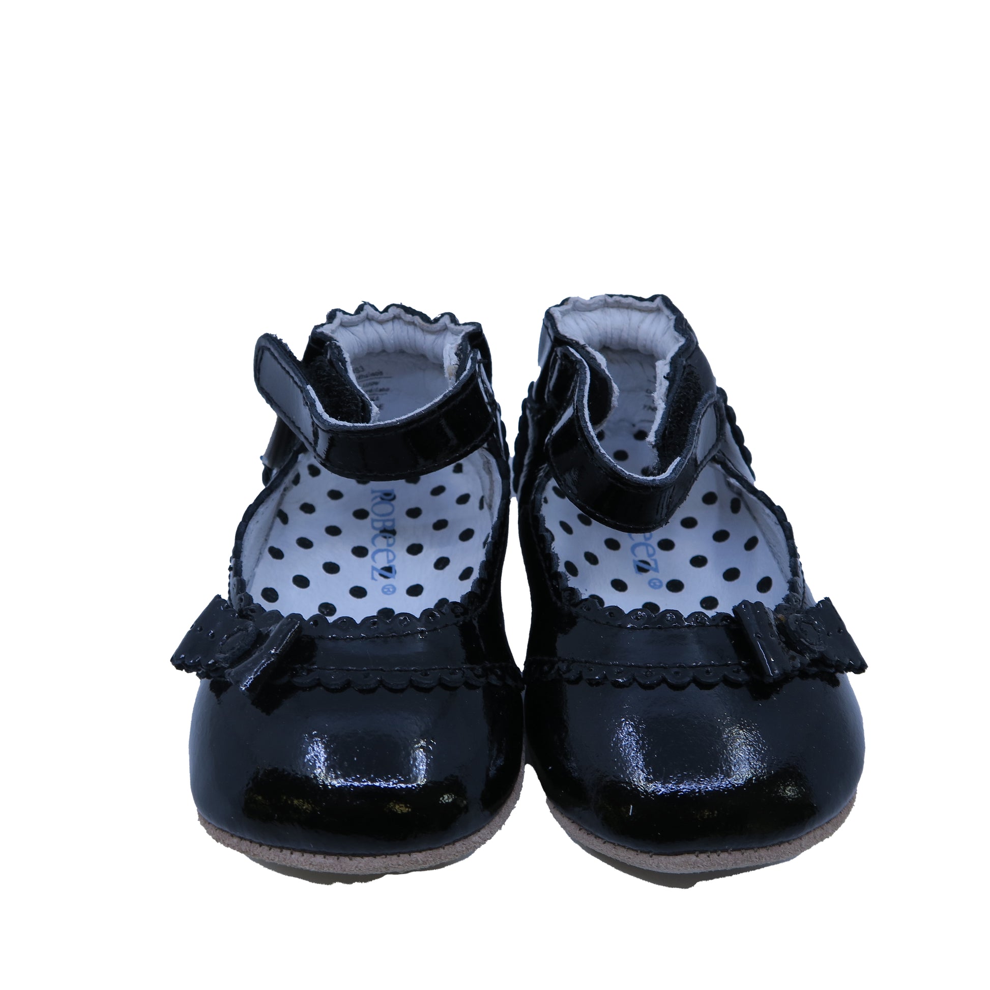 Robeez Girls Black Booties Size: 6-9 Months Black