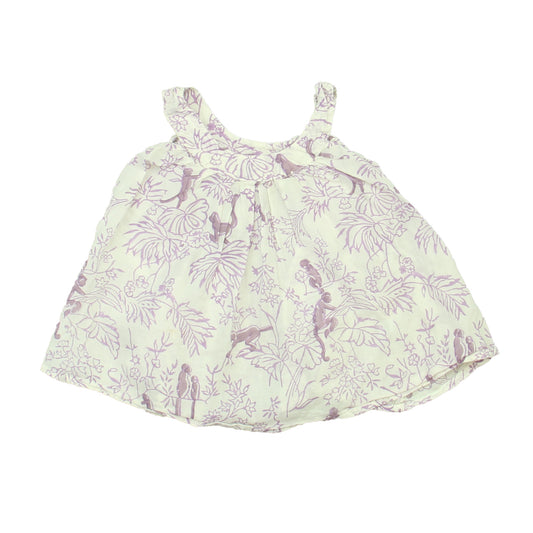 Roberta Roller Rabbit Girls Purple | White Dress Size: 12 Months Purple | White