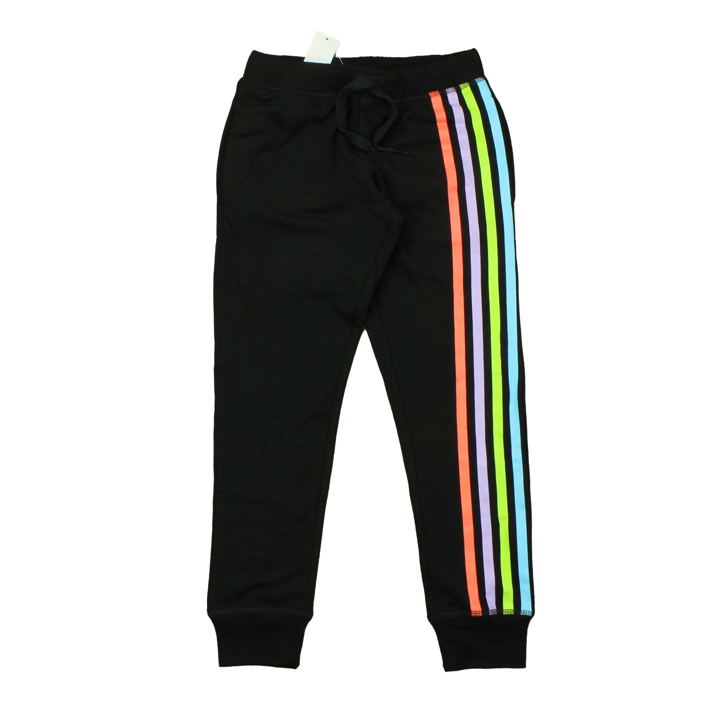 Rockets Of Awesome Girls Black | Multi | Stripes Casual Pants Size: 8 Years