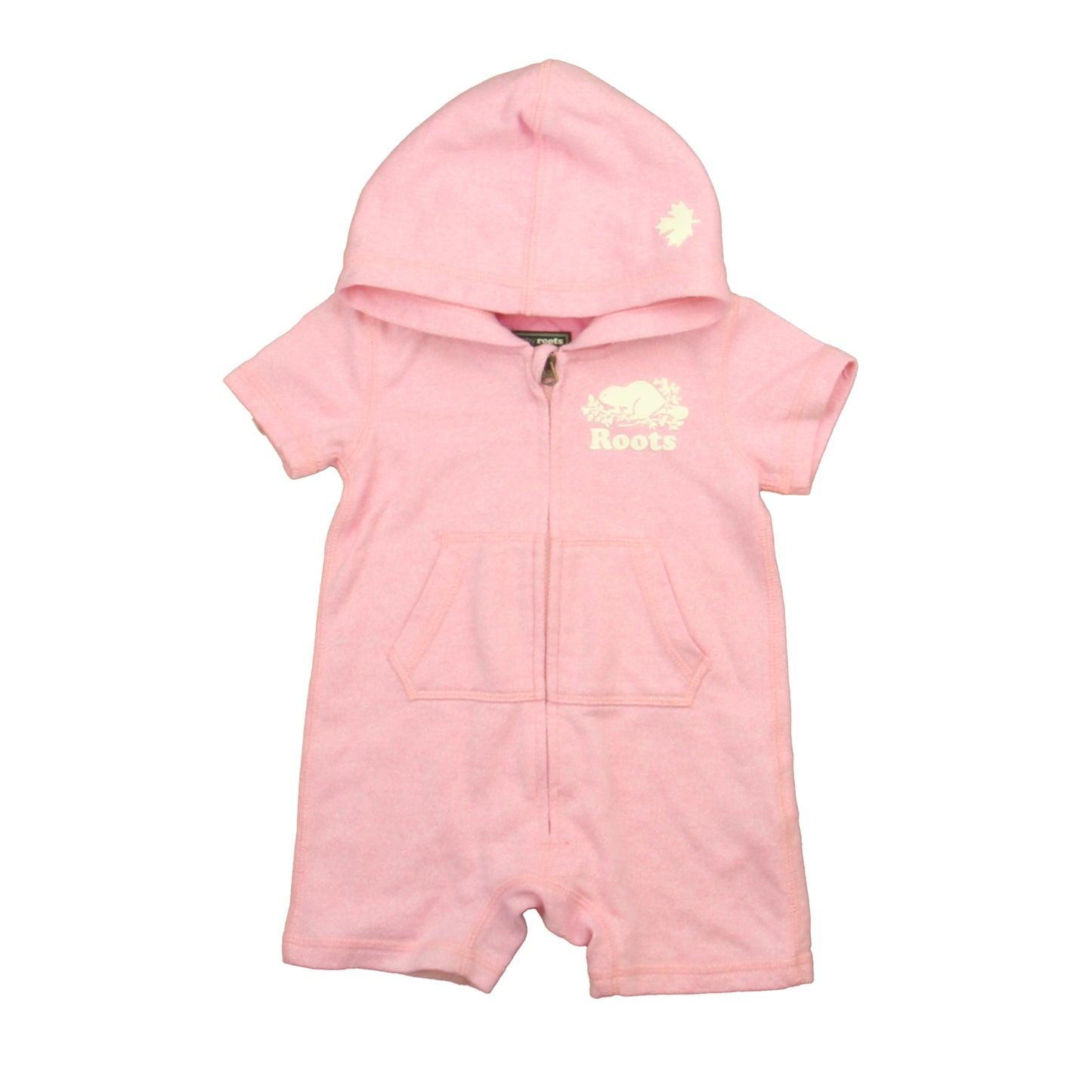 Roots Girls Pink Romper Size: 6-12 Months Pink