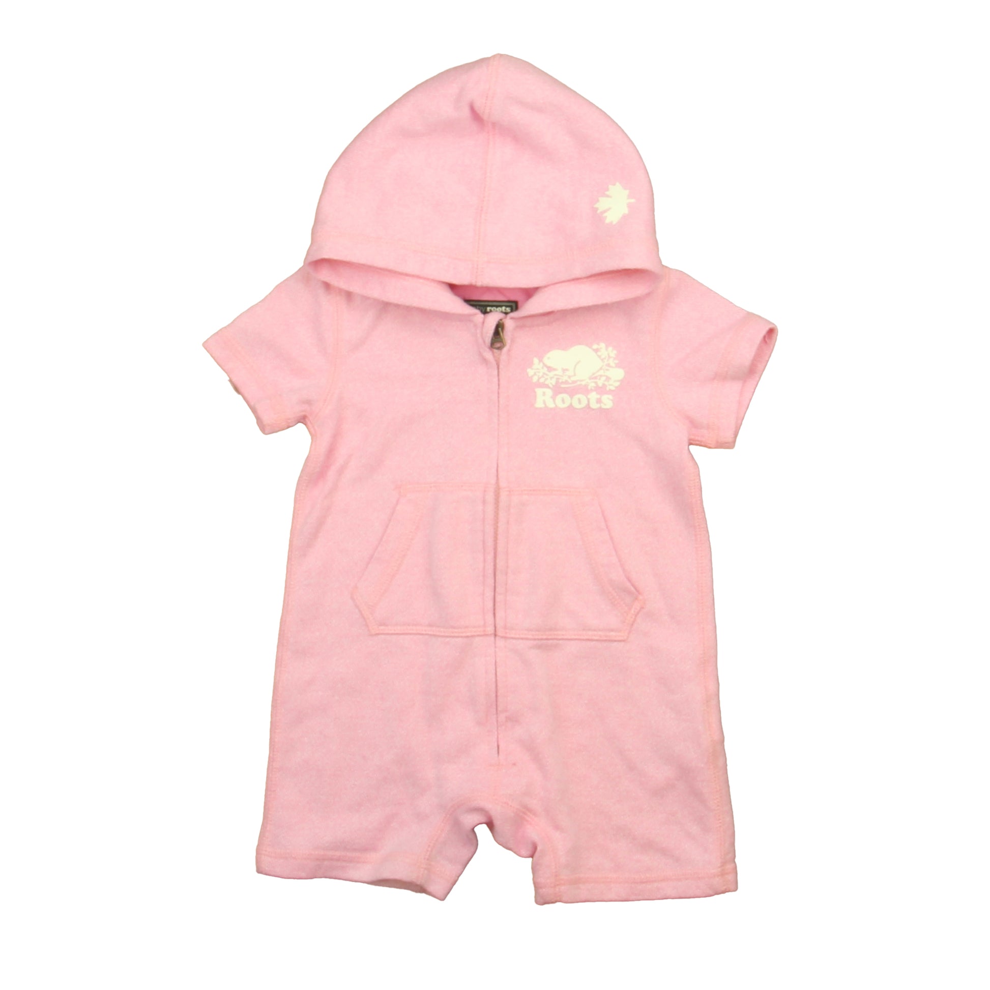 Roots Girls Pink Romper Size: 6-12 Months Pink