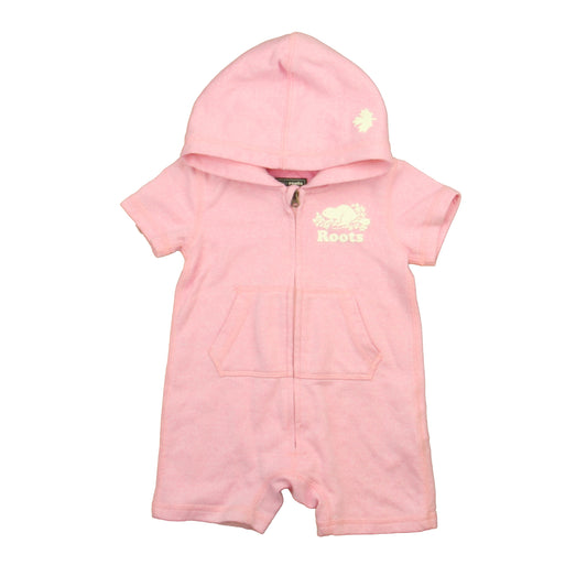 Roots Girls Pink Romper Size: 6-12 Months Pink