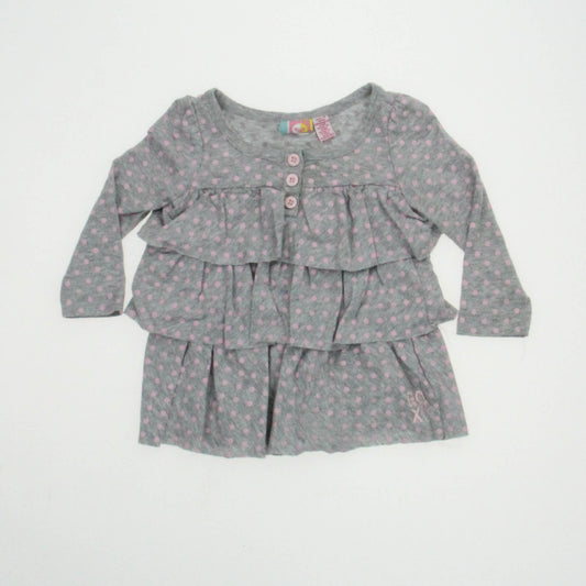 Roxy Girls Grey Dress Size: 6-12 Months Grey