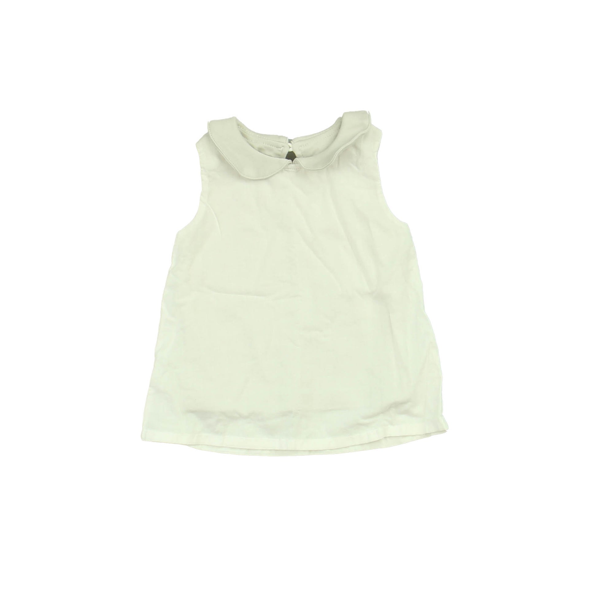 Sasha + Lucca Girls White | Grey Blouse Size: 3-6 Months White | Grey