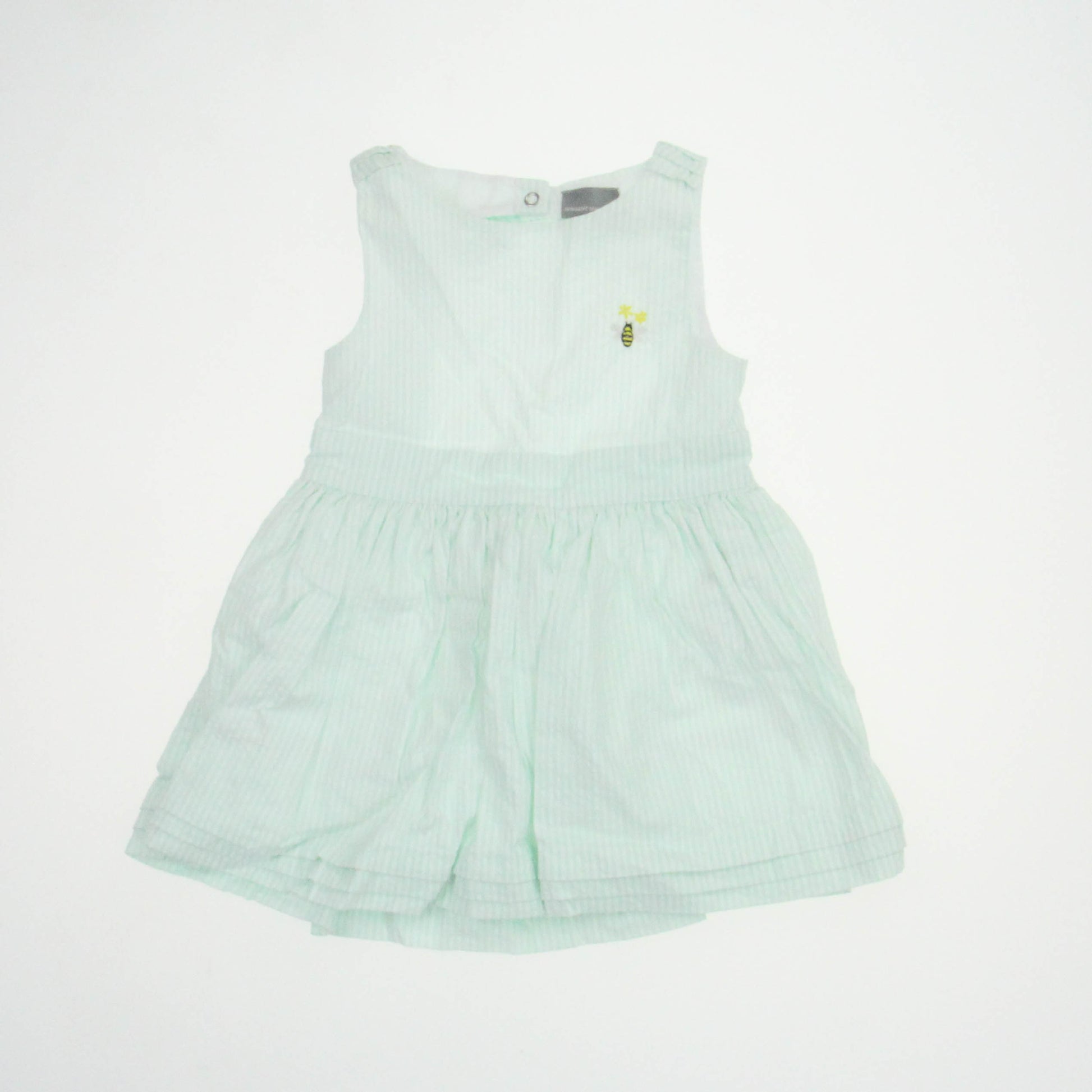 Sergent Major Girls Green | White Dress Size: 24 Months Green | White