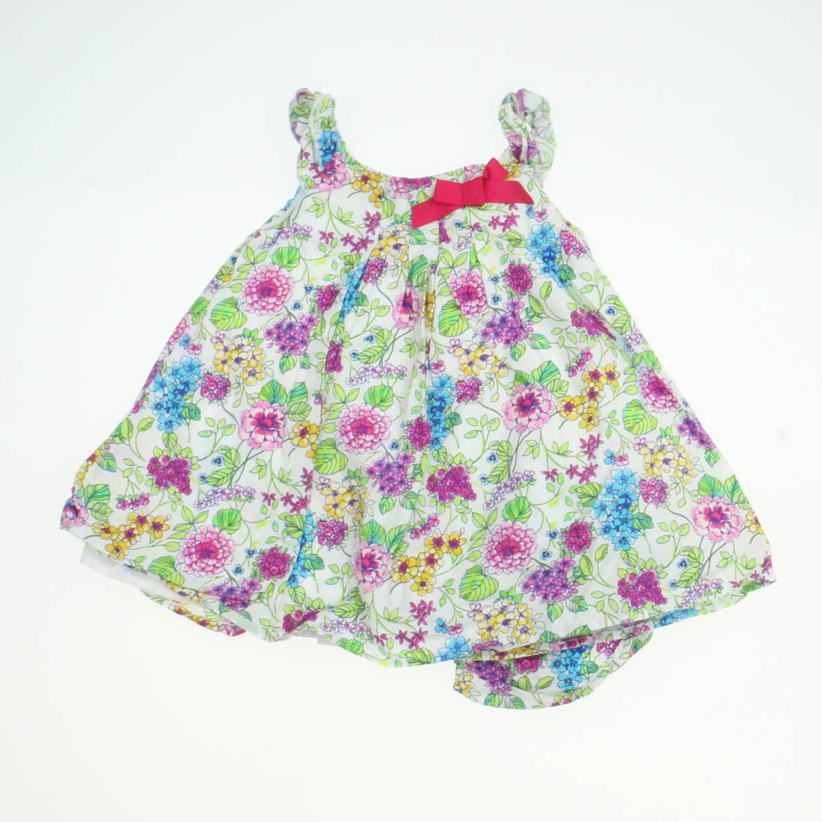Shrinking Violet Girls White | Floral Dress Size: 6-9 Months White | Floral