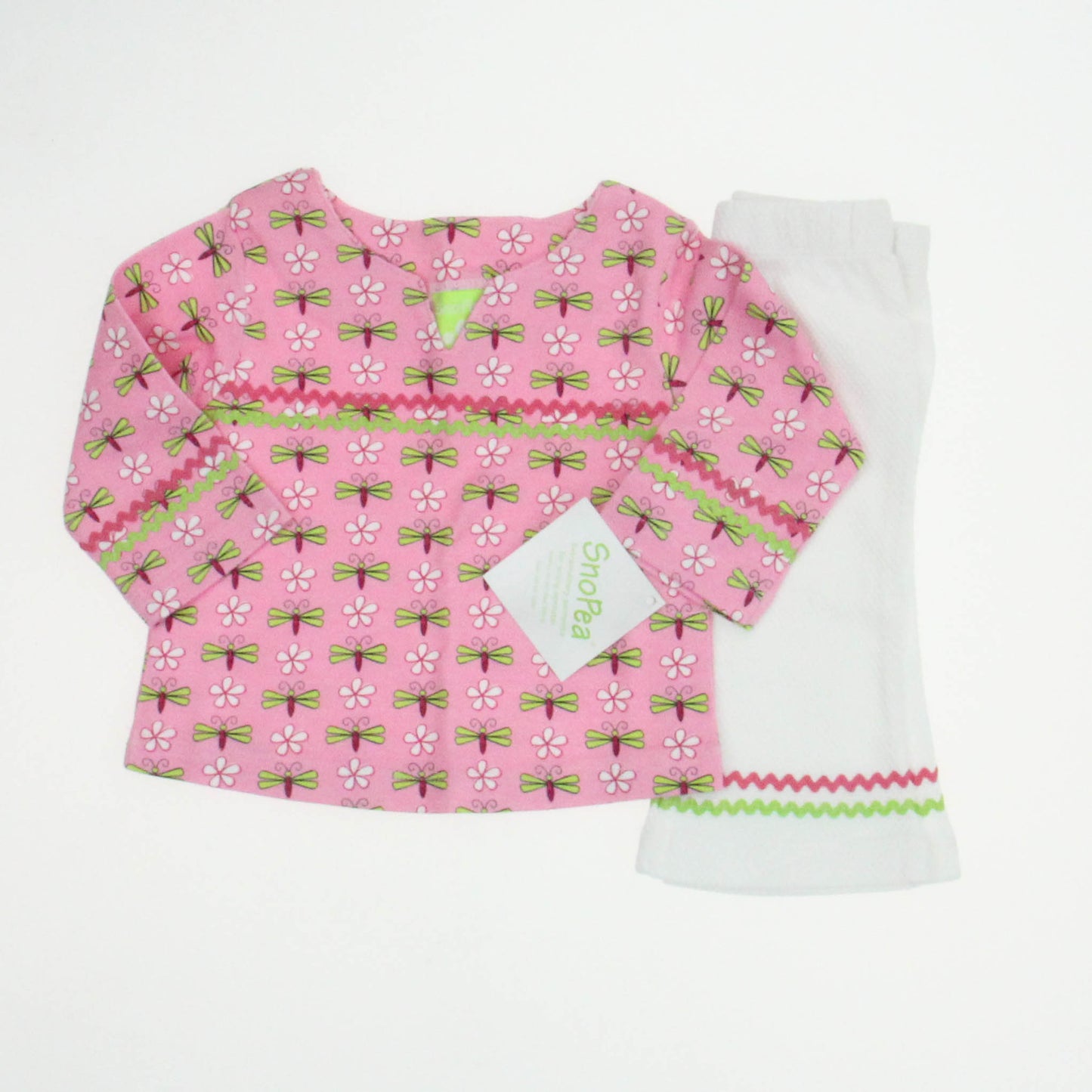 Sno Pea Girls Pink | Green | White Apparel Sets Size: 6 Months Pink | Green | White