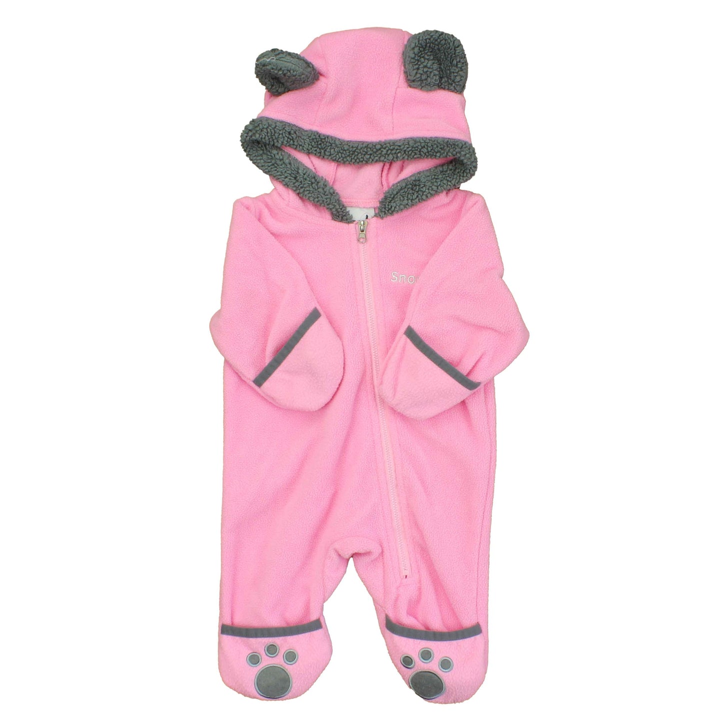 Snonook Girls Pink | Grey Bunting Size: 0-3 Months Pink | Grey