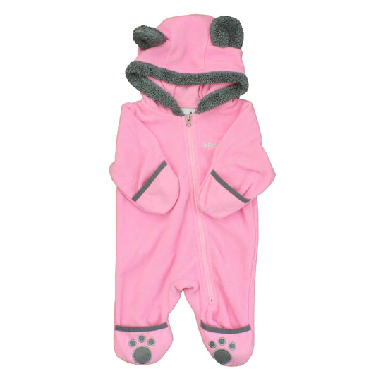 Snonook Girls Pink | Grey Bunting Size: 0-3 Months Pink | Grey