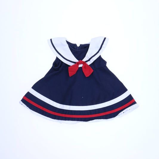 Sophie Rose Girls Navy | Red | White Dress Size: 3-6 Months Navy | Red | White