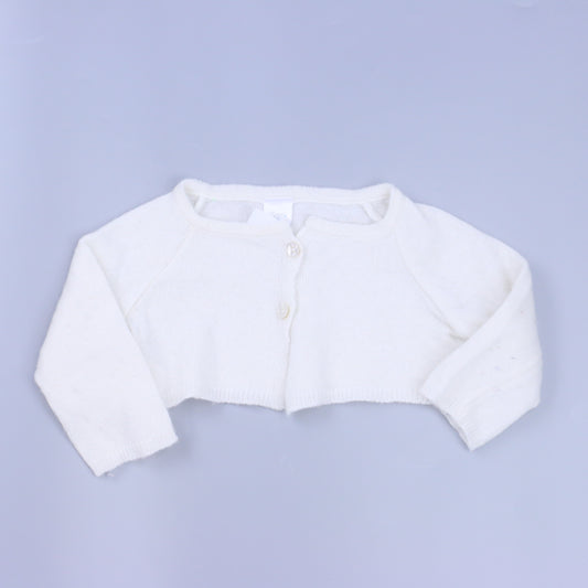Sott'etro Girls Off-White Cardigan Size: 6-9 Months Off-White