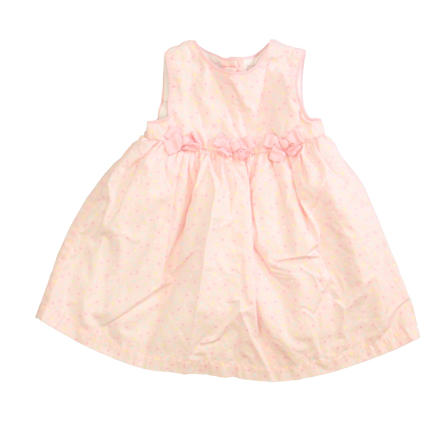 Specialty Baby Girls Pink | Polka Dots Dress Size: 18 Months Pink | Polka Dots