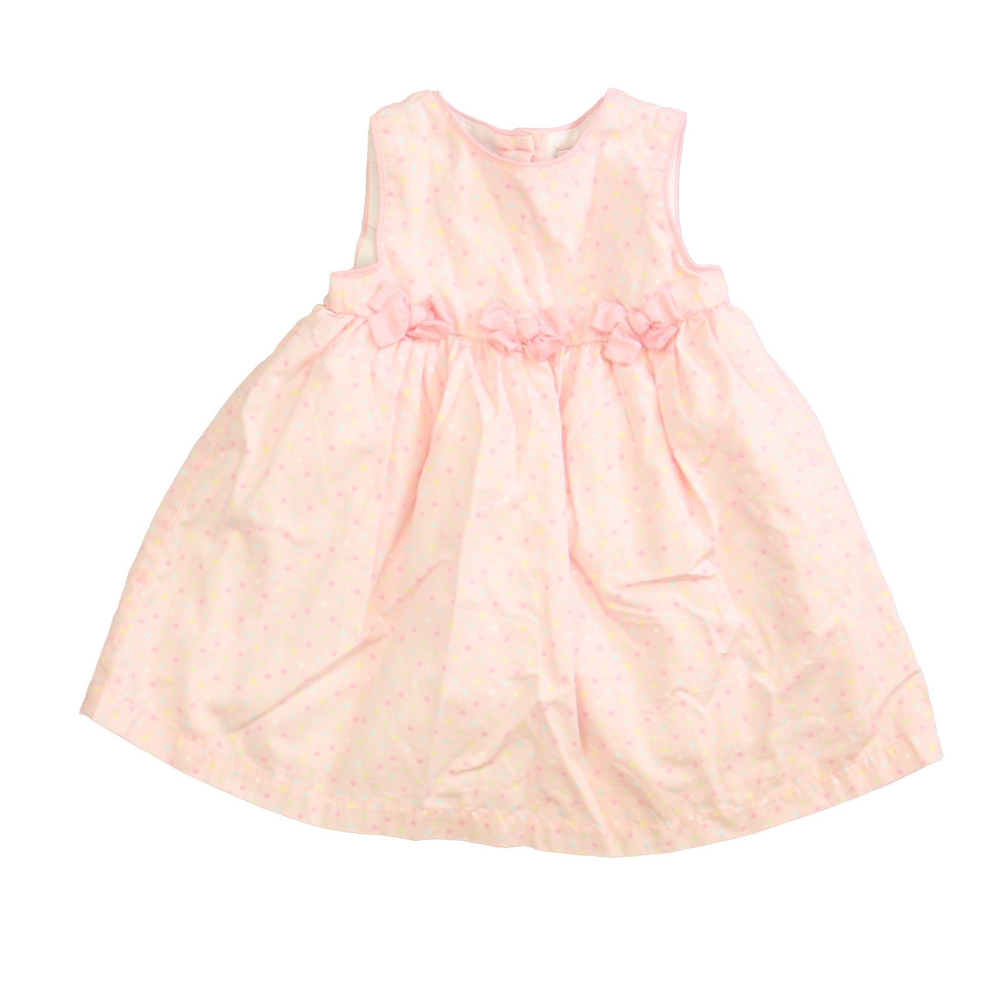 Specialty Baby Girls Pink | Polka Dots Dress Size: 18 Months Pink | Polka Dots