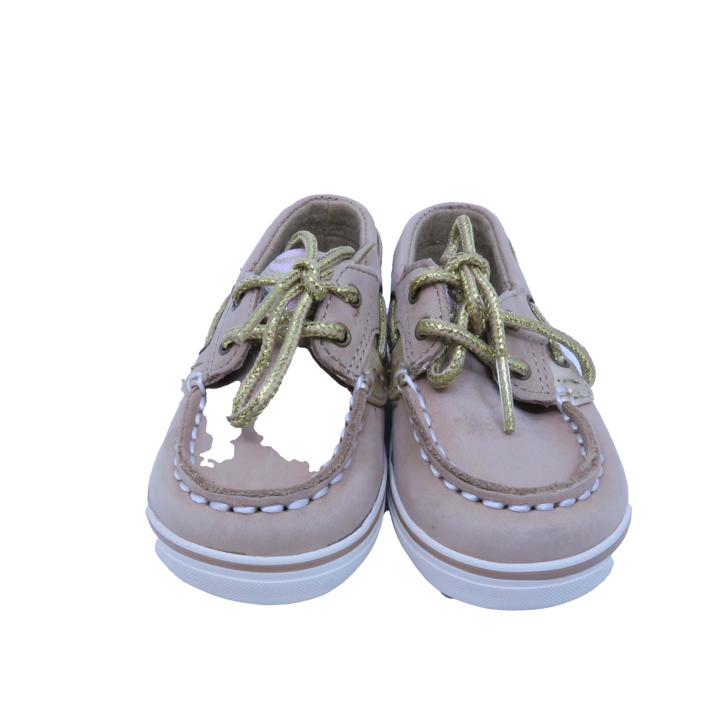 Sperry Girls Tan | Light Pink | Gold Sneakers Size: 3 Infant Tan | Light Pink | Gold