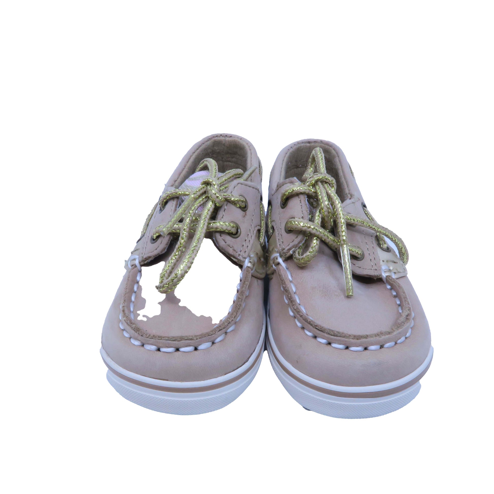 Sperry Girls Tan | Light Pink | Gold Sneakers Size: 3 Infant Tan | Light Pink | Gold