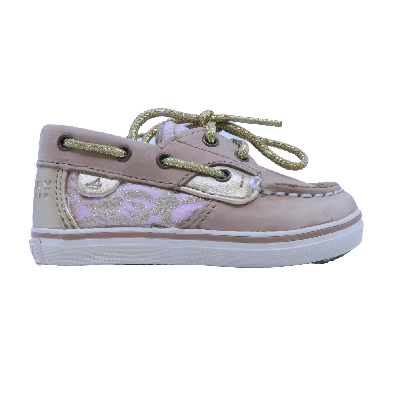 Sperry Girls Tan | Light Pink | Gold Sneakers Size: 3 Infant Tan | Light Pink | Gold