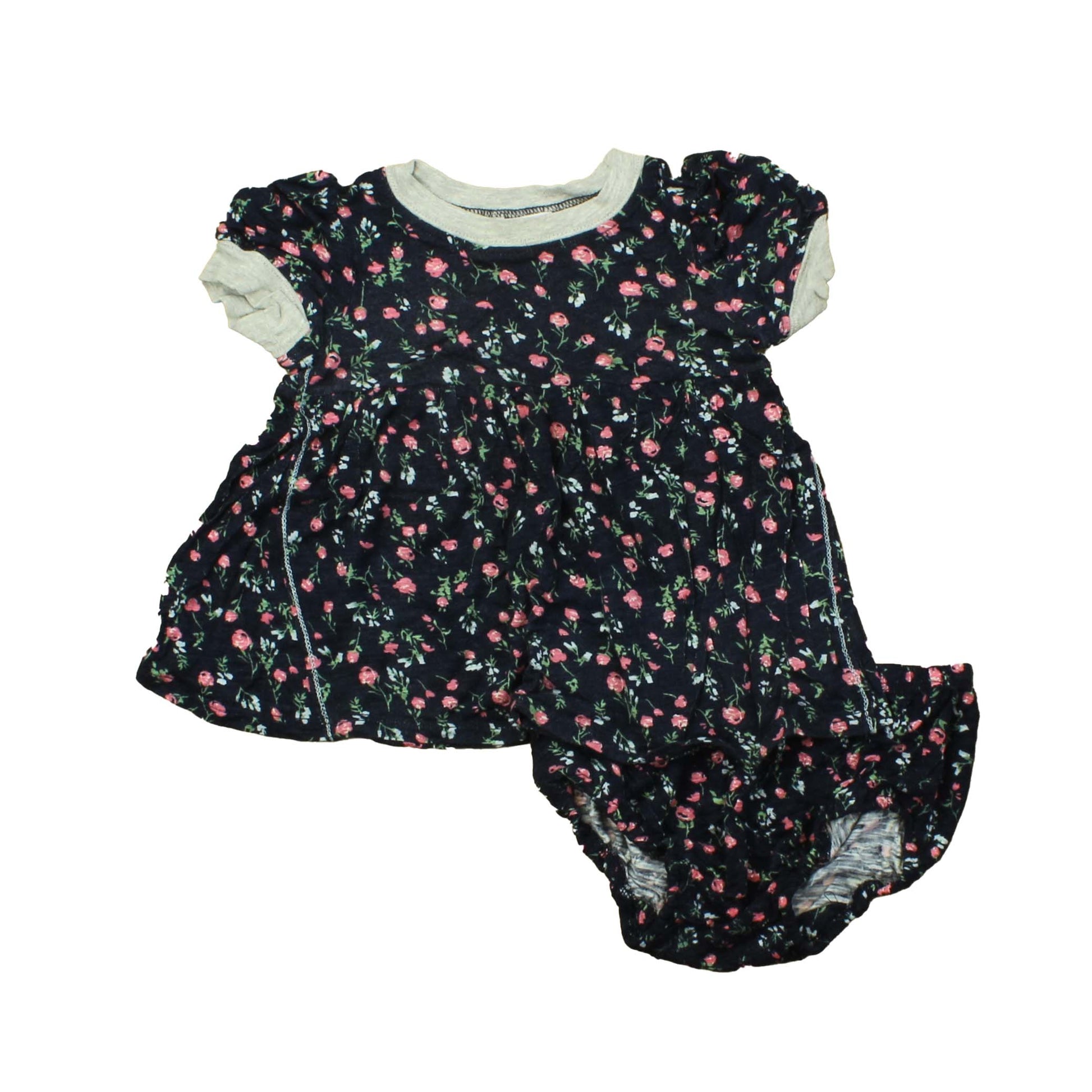 Splendid Girls Black | Floral Dress Size: 12-18 Months Black | Floral