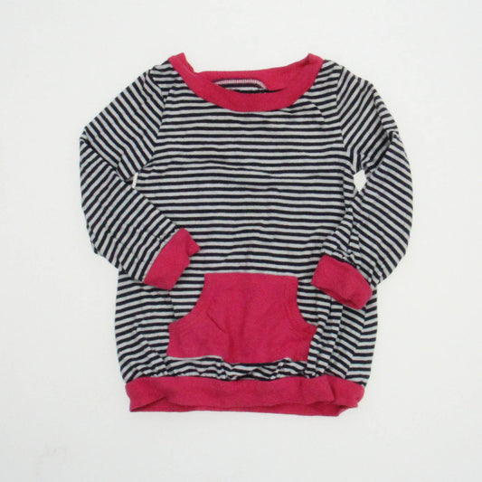 Splendid Girls Blue | White Stripes | Pink Long Sleeve T-Shirt Size: 12 Months Blue | White Stripes | Pink
