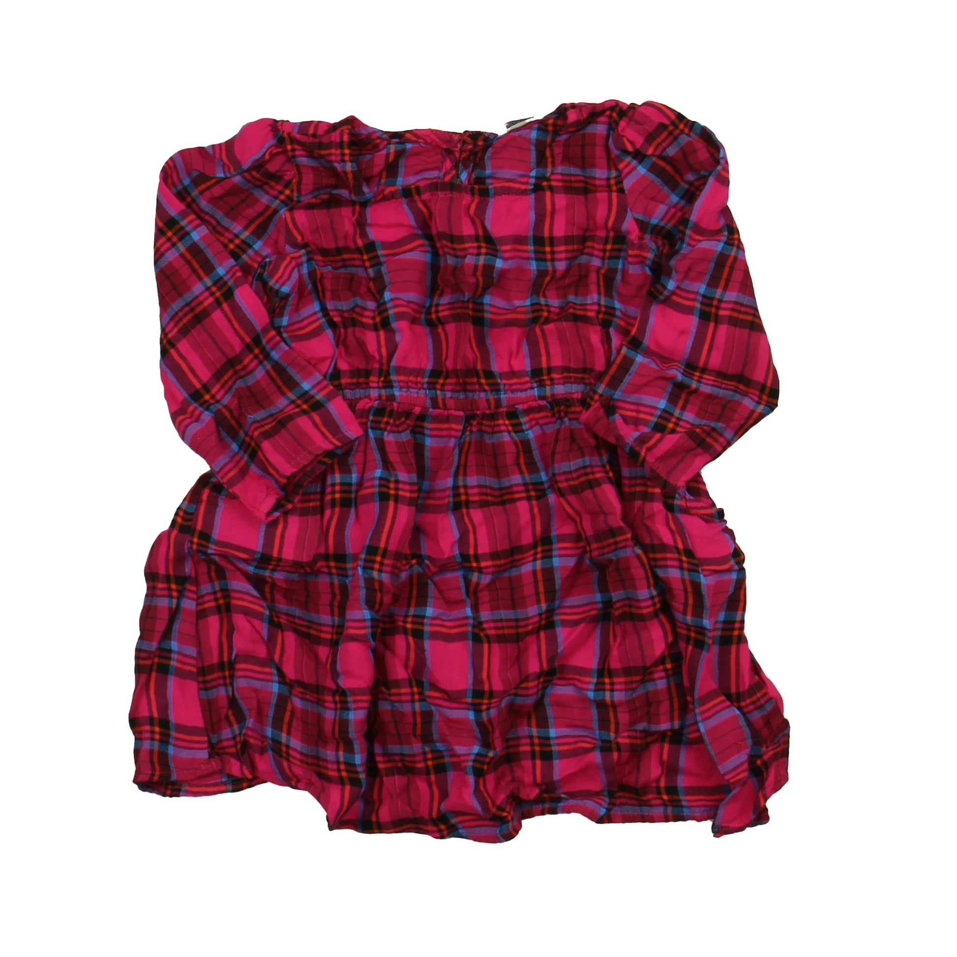 Splendid Girls Pink Plaid Dress Size: 18-24 Months Pink Plaid