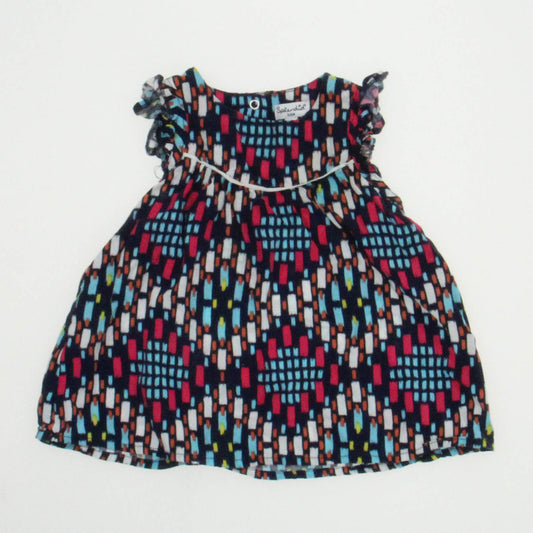 Splendid Girls Navy Patterned Dress Size: 3-6 Months Navy Patterned