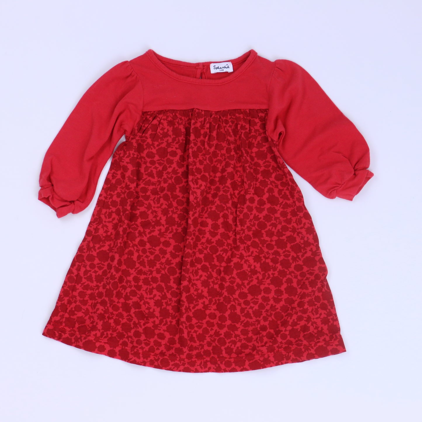 Splendid Girls Red Dress Size: 3-6 Months Red