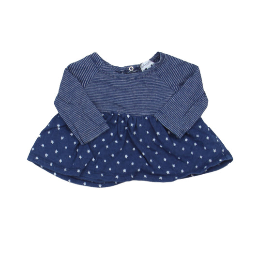 Splendid Girls Blue | White Blouse Size: 6-12 Months Blue | White