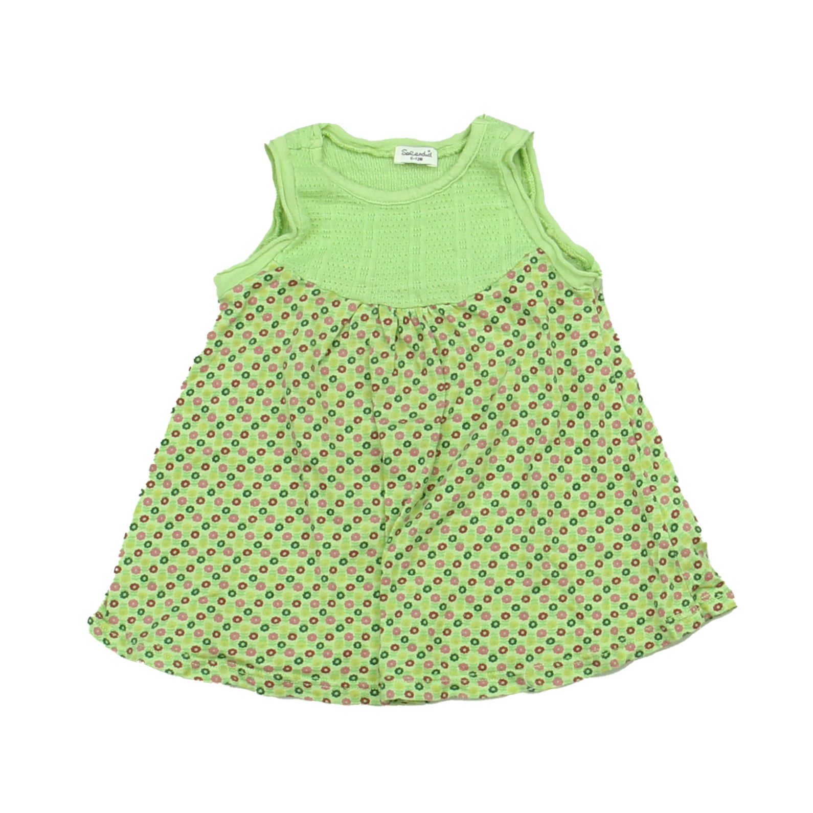 Splendid Girls Green Dress Size: 6-12 Months Green