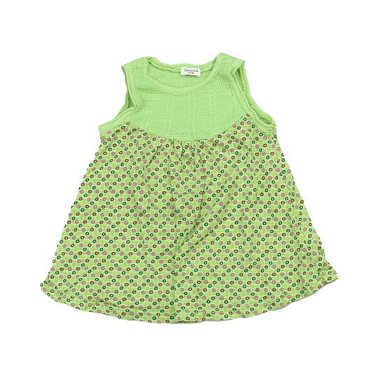 Splendid Girls Green Dress Size: 6-12 Months Green