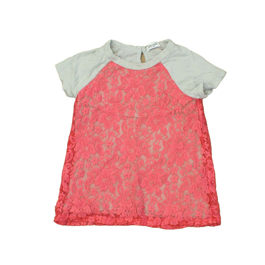 Splendid Girls Grey | Pink Dress Size: 6-12 Months Grey | Pink