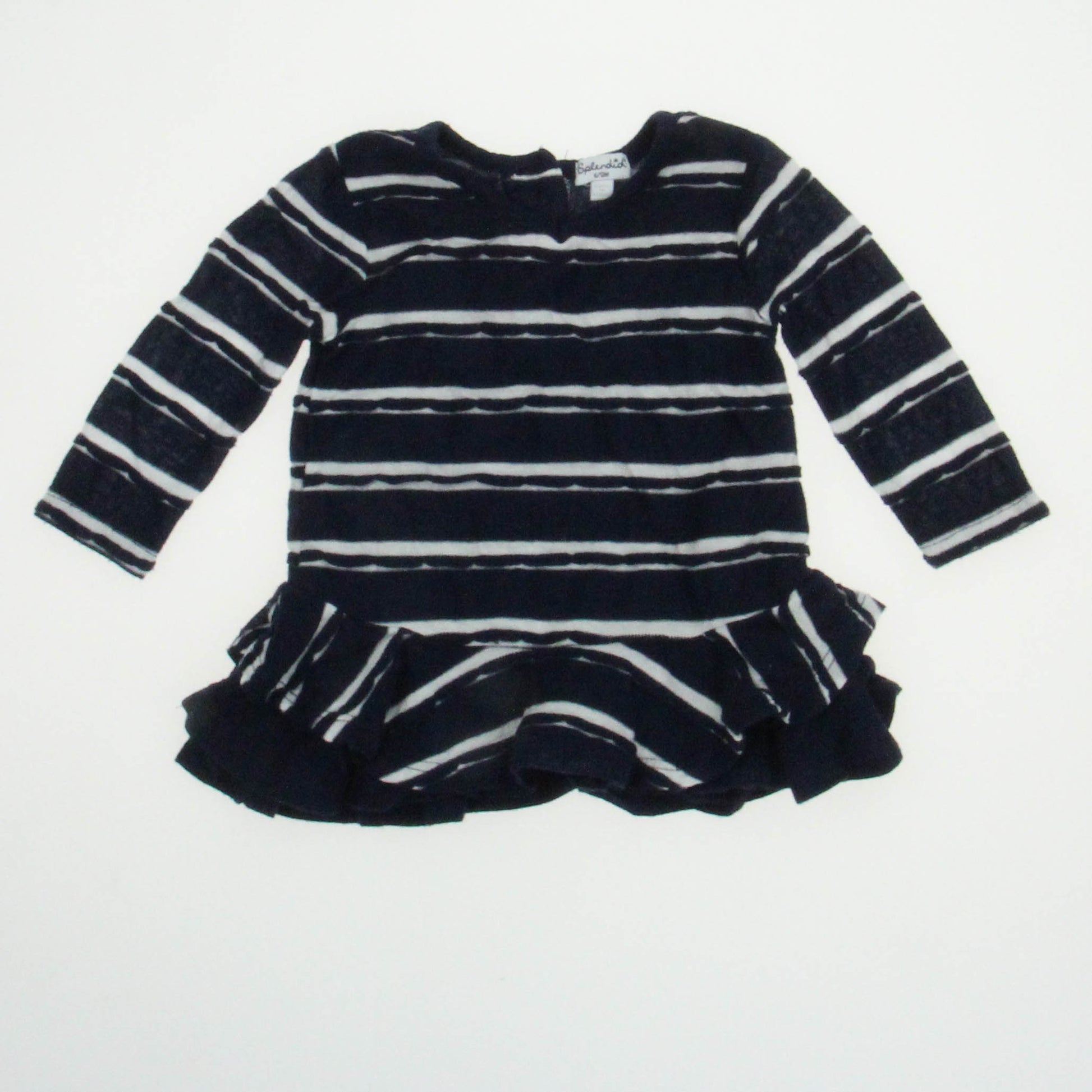 Splendid Girls Navy | White Striped Dress Size: 6-12 Months Navy | White Striped