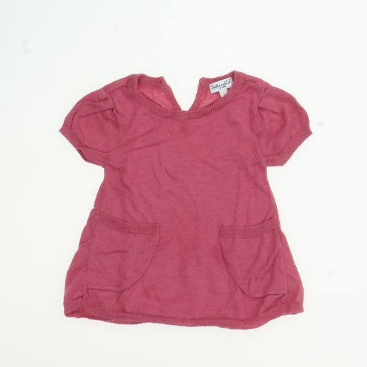 Splendid Girls Pink Sweater Dress Size: 6-12 Months Pink