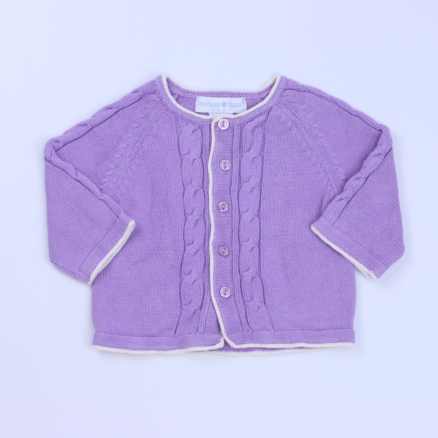Stardard Blues Girls Purple Cardigan Size: 6 Months Purple