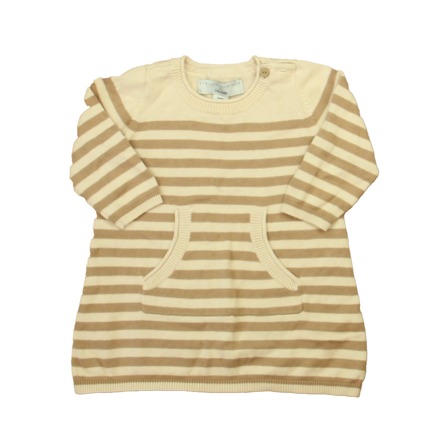 Stella McCartney for Gap Girls Brown | Beige Stripe Sweater Dress Size: 3-6 Months Brown | Beige Stripe