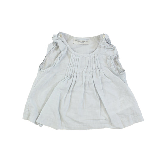 Sticky-Fudge Girls Blue Dress Size: 3-6 Months Blue