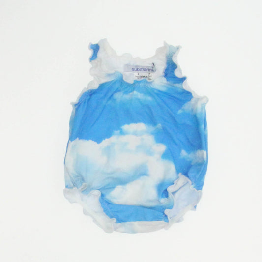 Submarine. Girls Blue | White 1-piece Swimsuit Size: 12 Months Blue | White