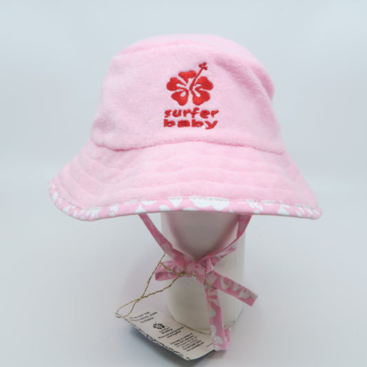 Surfer baby Girls Pink Sun Hat Size: 1-3T Pink