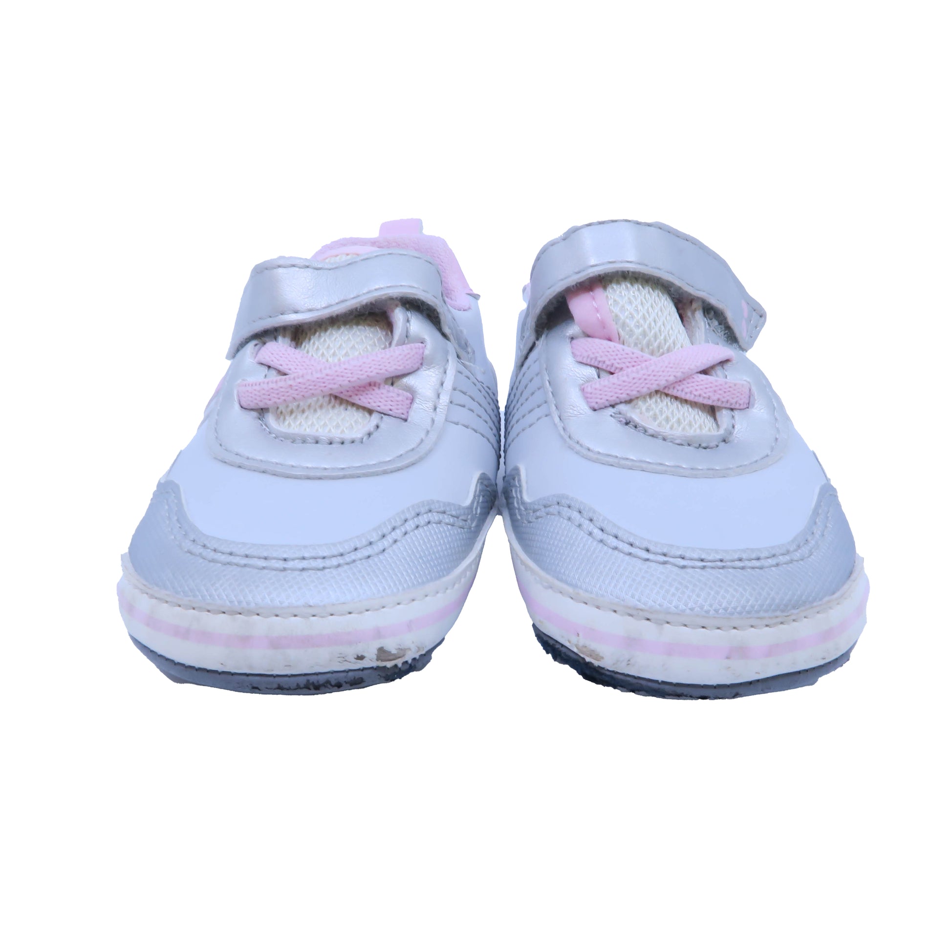 Surprize Girls White | Pink Booties Size: 2 Infant White | Pink