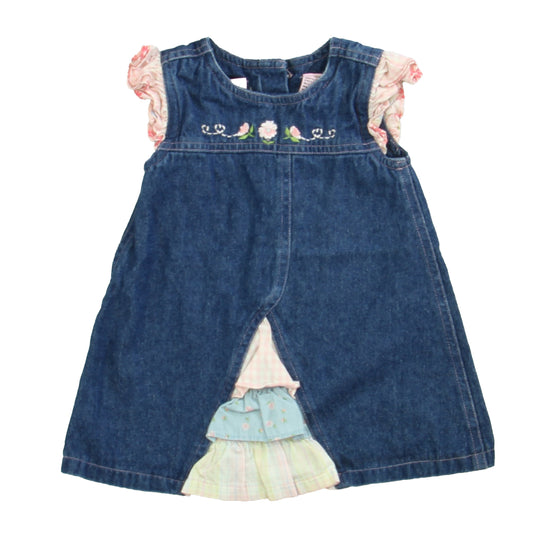 Sweet Girls Blue | Pink Dress Size: 12 Months Blue | Pink