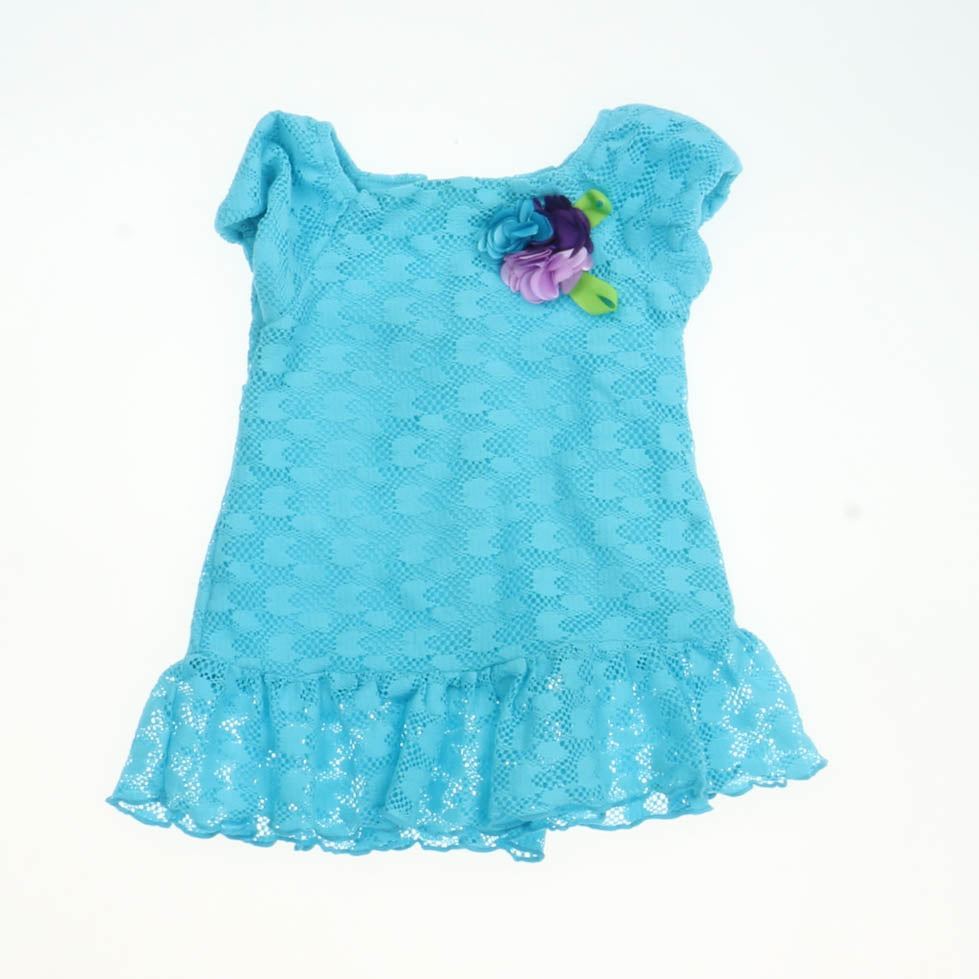 Sweet Heart Rose Girls Turquoise Blouse Size: 12 Months Turquoise