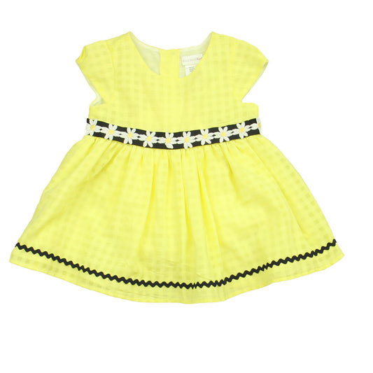 Sweet Heart Rose Girls Yellow | Navy | White Dress Size: 18 Months Yellow | Navy | White