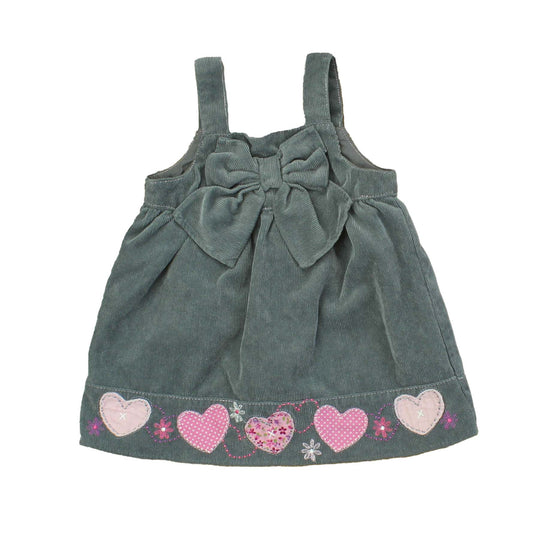 Sweet Heart Rose Girls Grey | Pink | Hearts Jumper Size: 6-9 Months Grey | Pink | Hearts