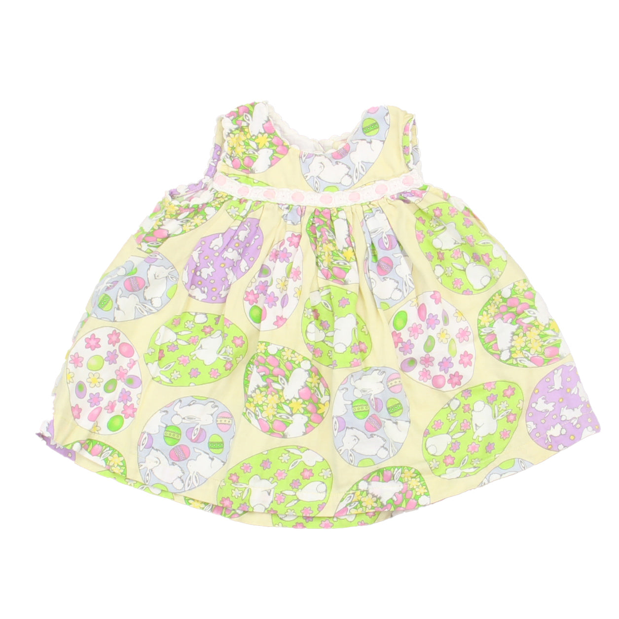 Sweetdil Girls Yellow | Bunnies Dress Size: 12 Months Yellow | Bunnies