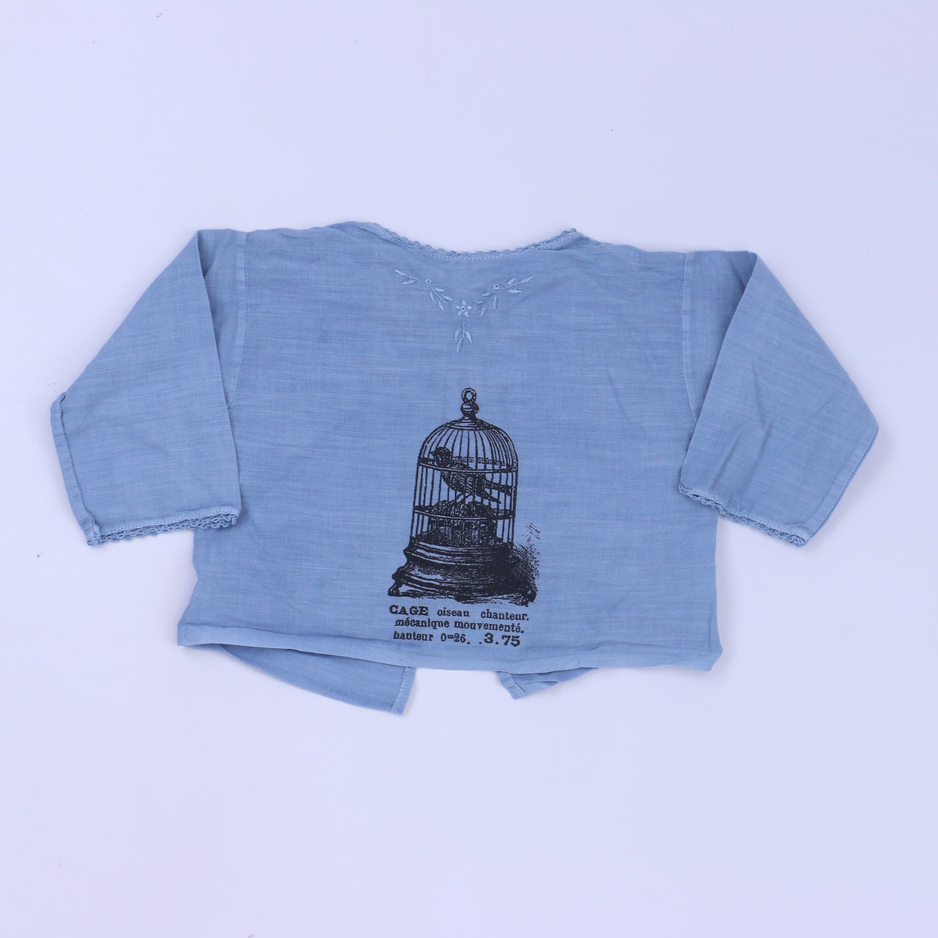 Taches de Rousseur Girls Blue Blouse Size: *3-6 Months Blue
