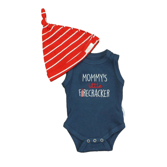 Tahari Boys Blue | Red | White Apparel Sets Size: 0-3 Months Blue | Red | White