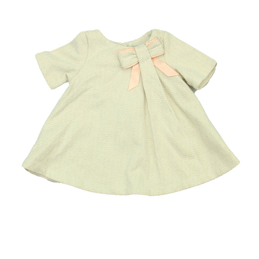 Tahari Boys Ivory | Gold | Pink Dress Size: 12 Months Ivory | Gold | Pink