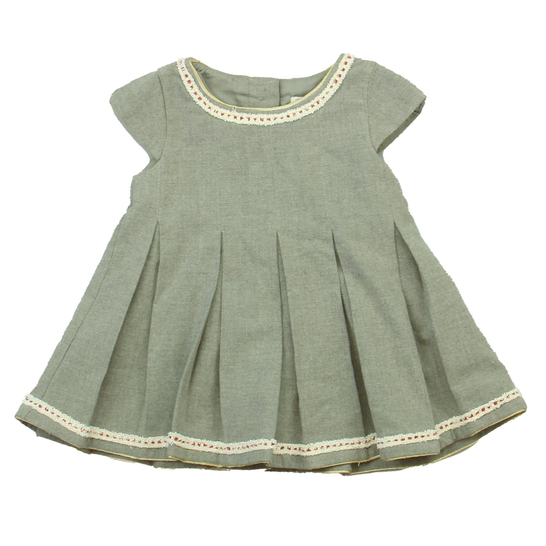 Tahari Girls Gray Dress Size: 18 Months Gray