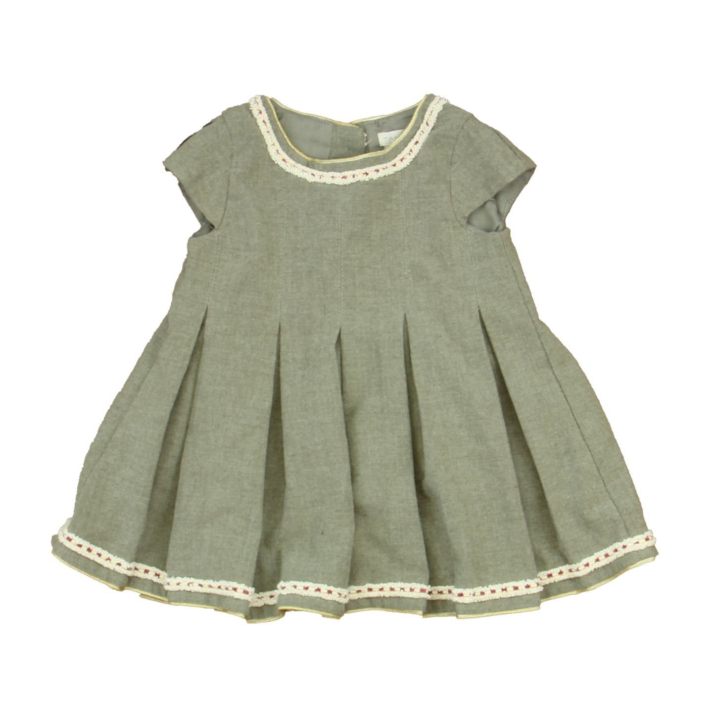Tahari Girls Gray Dress Size: 18 Months Gray